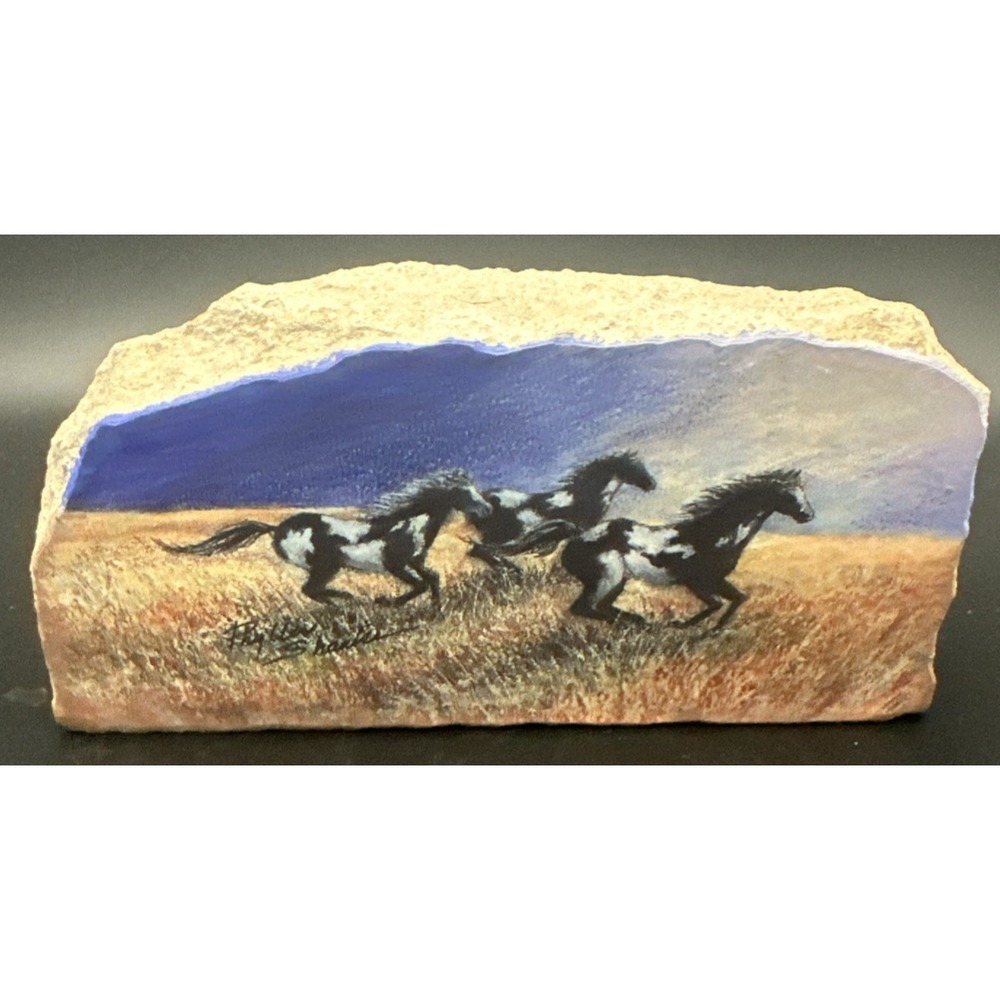 Vintage Images by Phyllis Shanks Farm on Limestone Rock Kansas Western Horses
